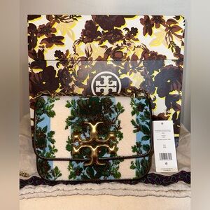 NWT Tory Burch Eleanor Small Flocked Convertible Shoulder Bag